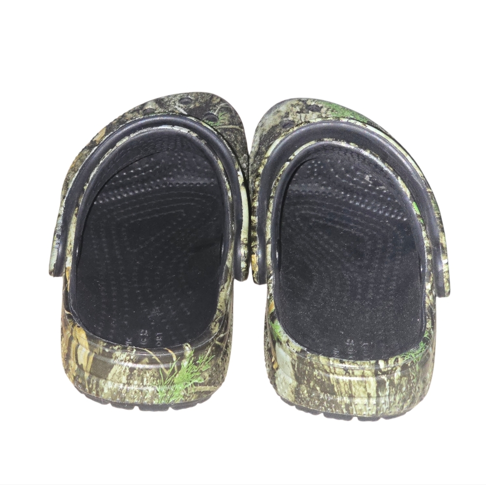 CROCS Classic Clogs Kids Reeltree Camouflage Shoes Size 9 - Picture 4 of 6